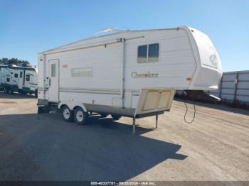  Salvage Cherokee 5th Wheel Travel Trailer