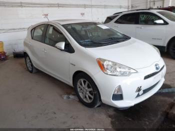  Salvage Toyota Prius c