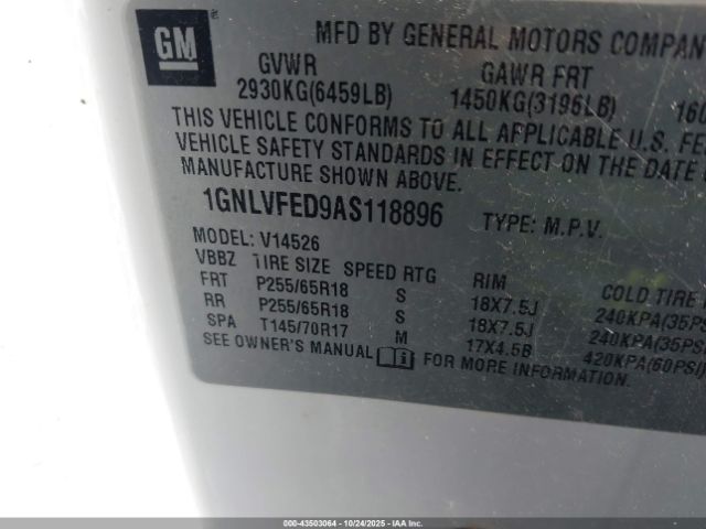 Chevrolet Traverse Lt Image 6