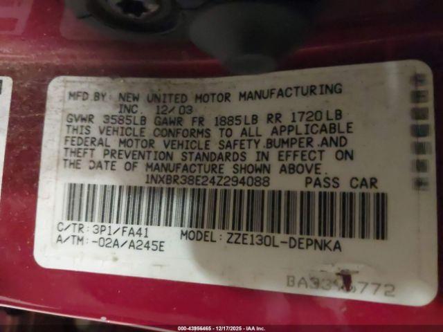 Toyota Corolla Le Image 8