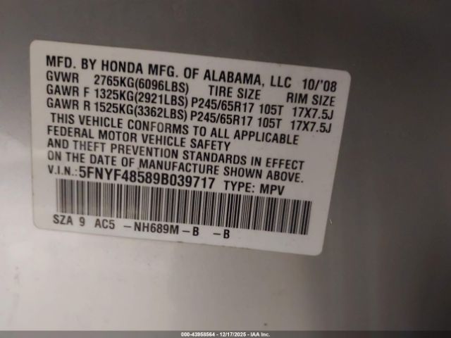 Honda Pilot Ex-l Image 8