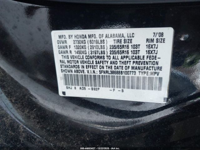 Honda Odyssey Ex-l Image 7