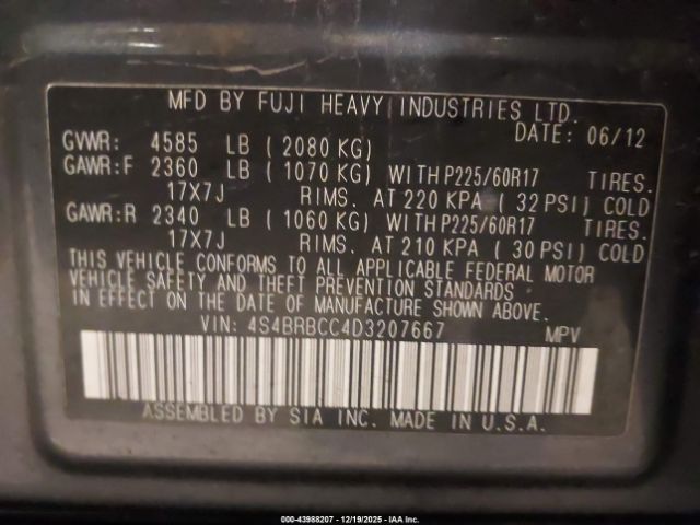 Subaru Outback 2.5i Premium Image 11