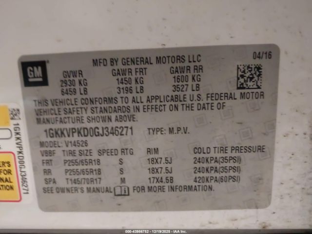 GMC Acadia Sle-2 Image 9