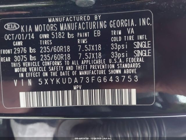 Kia Sorento Ex V6 Image 5