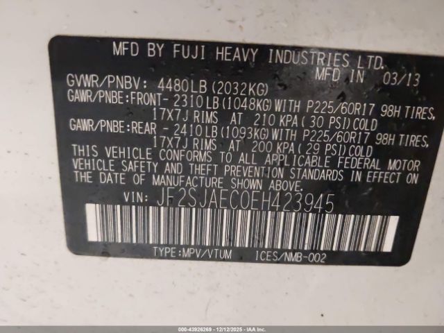 Subaru Forester 2.5i Premium Image 14