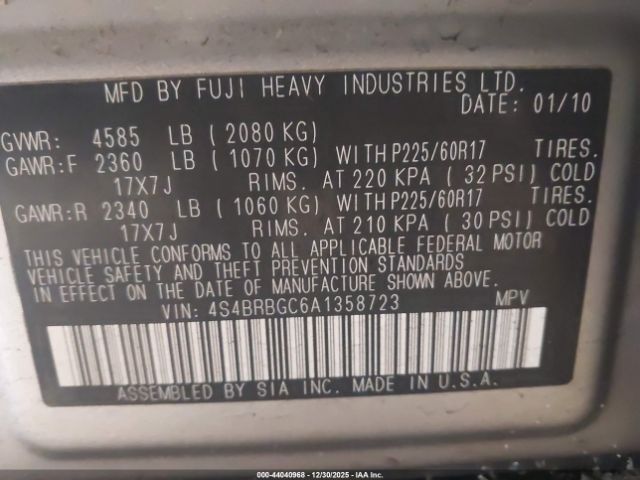 Subaru Outback 2.5i Premium Image 6