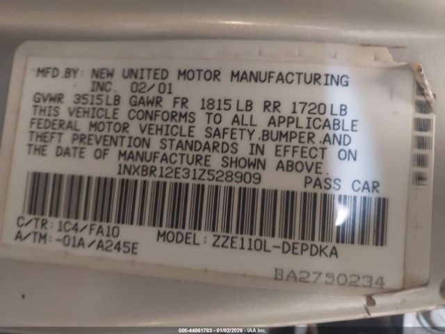 Toyota Corolla Le Image 11