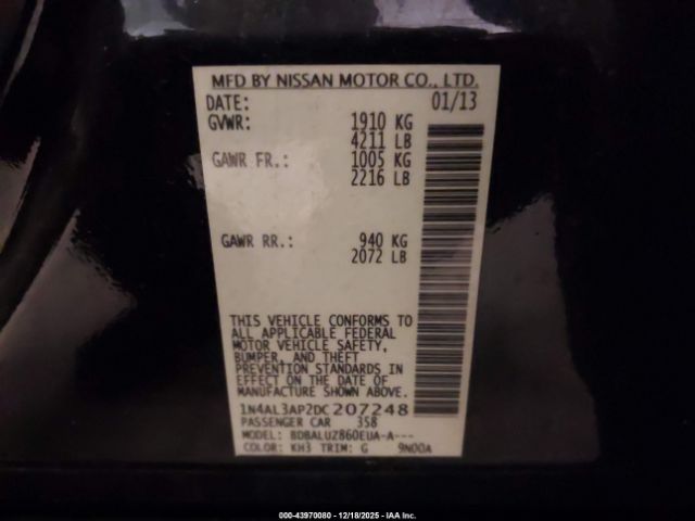 Nissan Altima 2.5 Sv Image 3