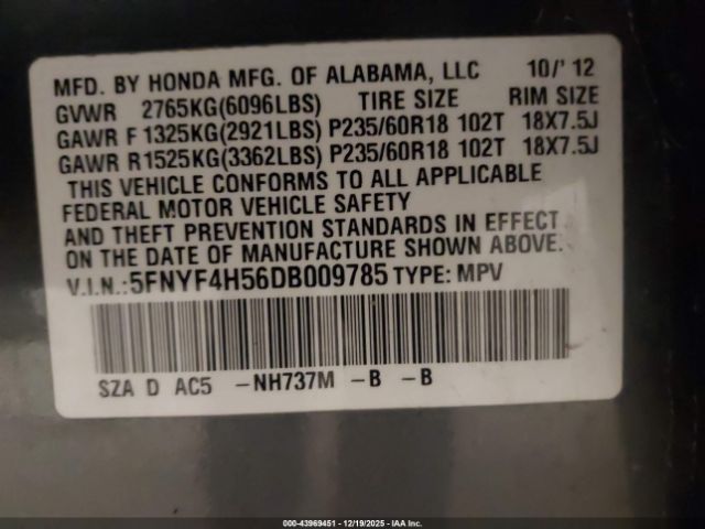 Honda Pilot Ex-l Image 5