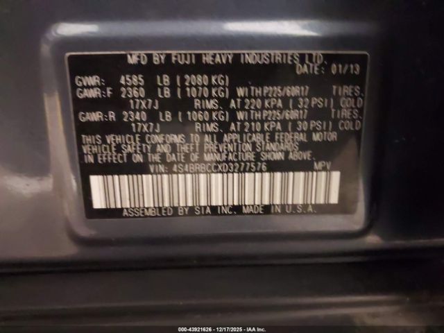 Subaru Outback 2.5i Premium Image 9