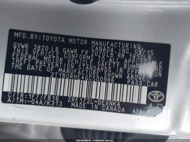 Toyota Corolla Le Image 11